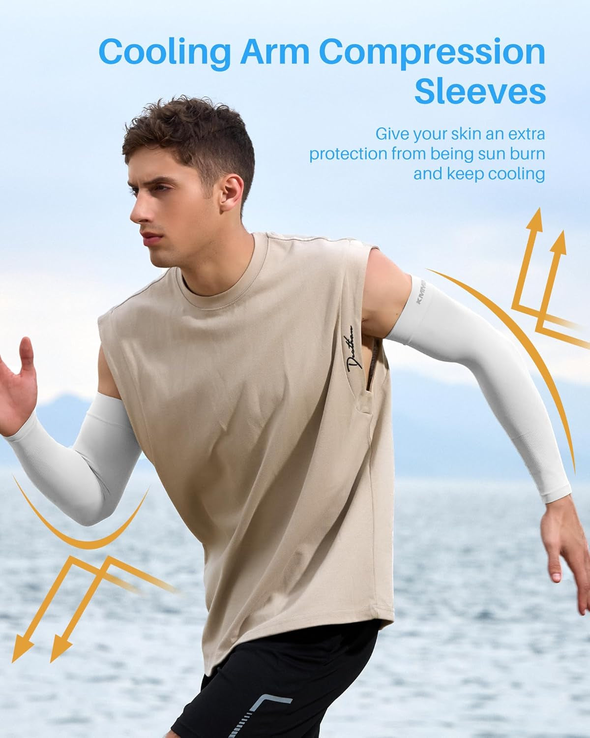 Arm Sleeves UV Protection for Driving Cycling Golf Basketball