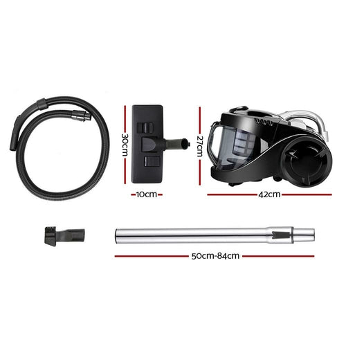 Devanti Vacuum Cleaner Bagless Cyclone Cyclonic Vac Home Office Car