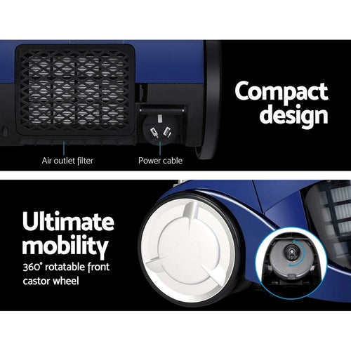 Devanti Vacuum Cleaner Bagless Cyclone Cyclonic Vac Home Office Car