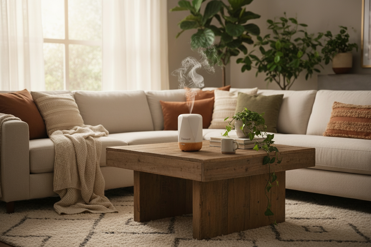 make the scent diffuser different shape and have it say devanti on it as a brand